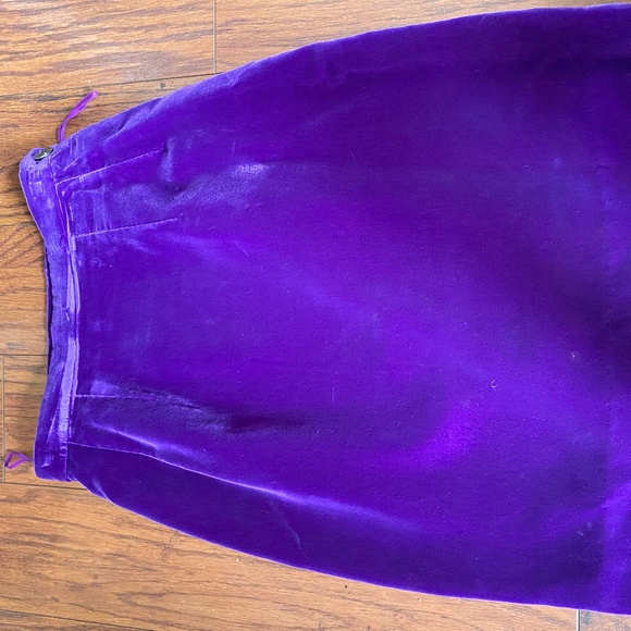 Comme des garçons velvet skirt
